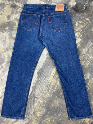 Vintage Levi 501 USA Transitional Two Wash Denim Jeans (JYJ-0225)