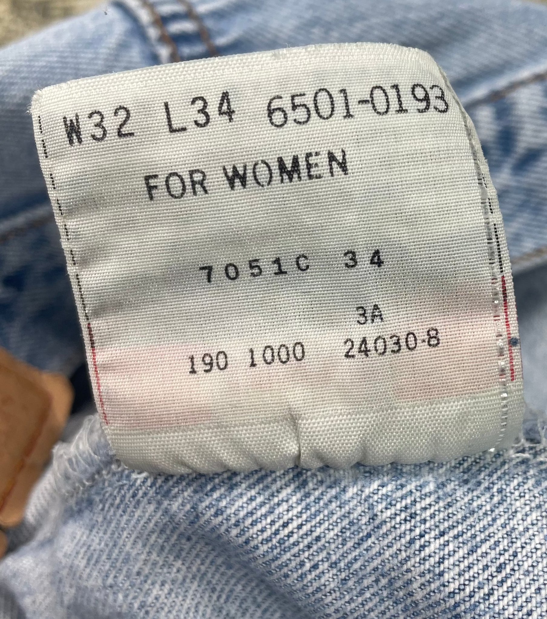 Vintage Levi 501 Premium Wash & Paint Denim Jeans (JYJ-0187