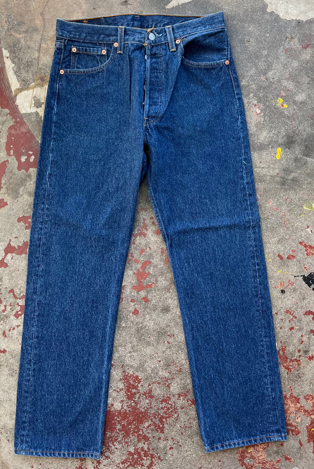 Vintage Levi 501 USA One Wash Denim Jeans (JYJ-0163)