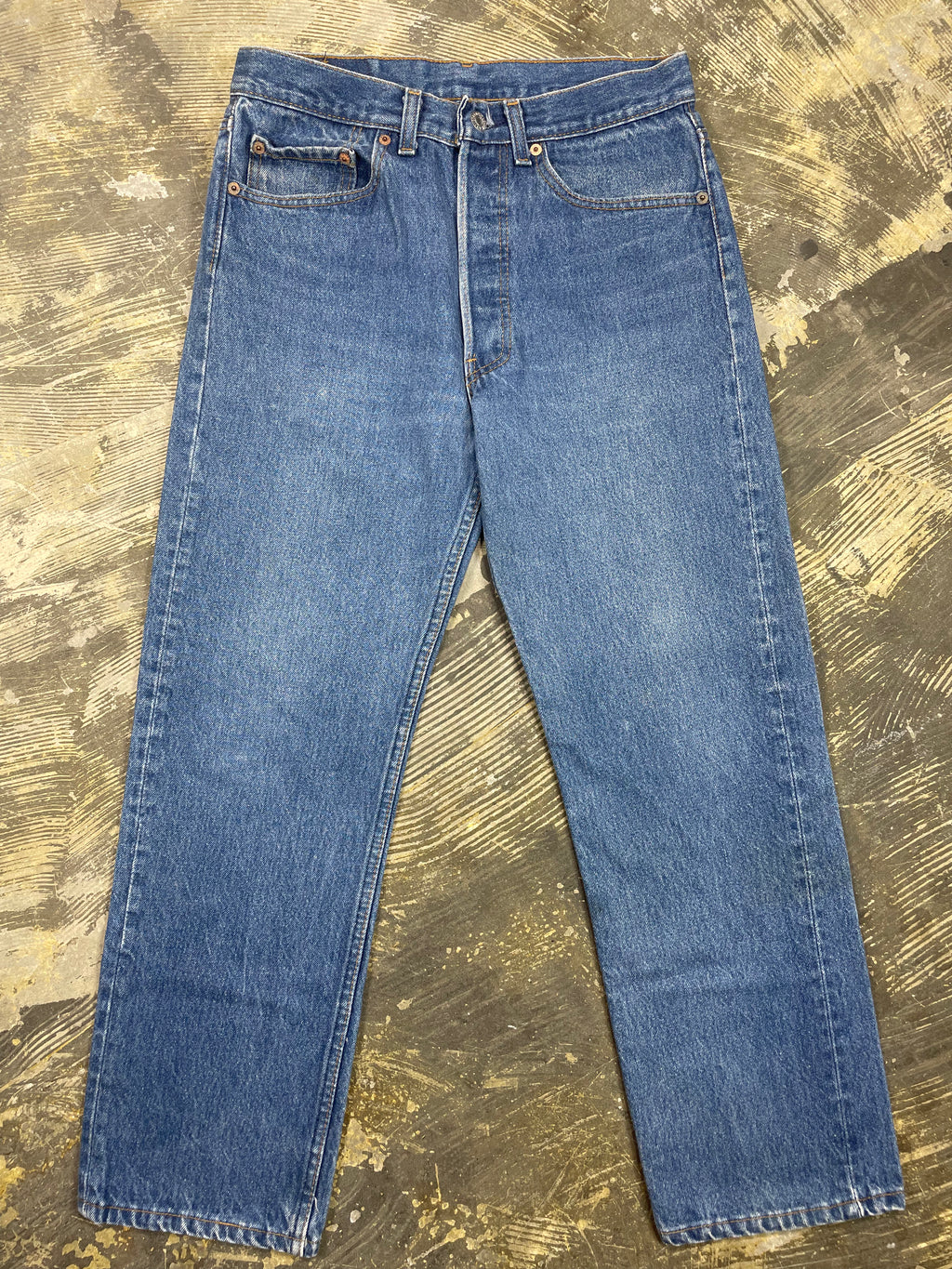 Vintage Levi 501 USA Premium Wash Denim Jeans (JYJ-0276)