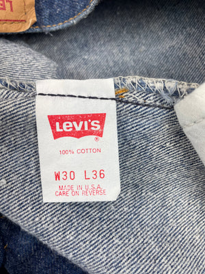 Vintage Levi 501 USA Two Wash Denim Jeans (JYJ-0201)