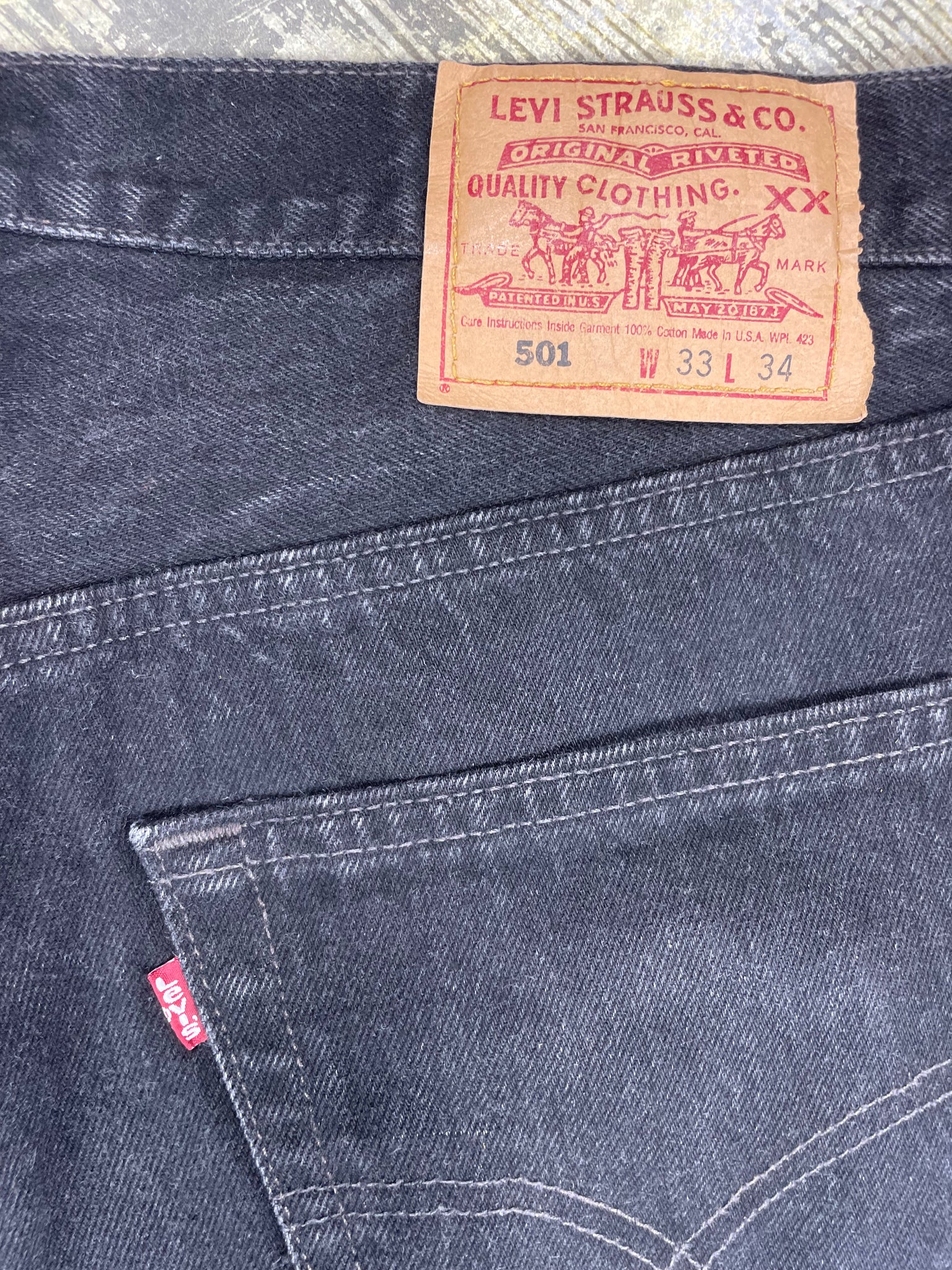 Vintage black levi clearance jeans