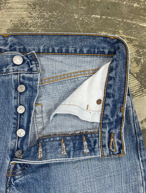 Vintage Levi 501 Premium Wash & Paint Denim Jeans (JYJ-0304)