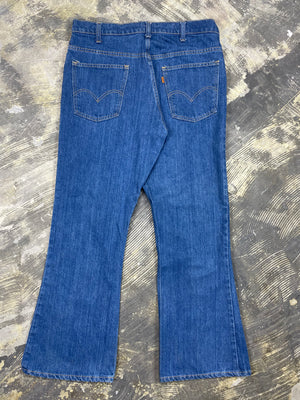 Vintage Levi 646 Talon 42 Bell Bottom Denim Jeans (JYJ-0246)