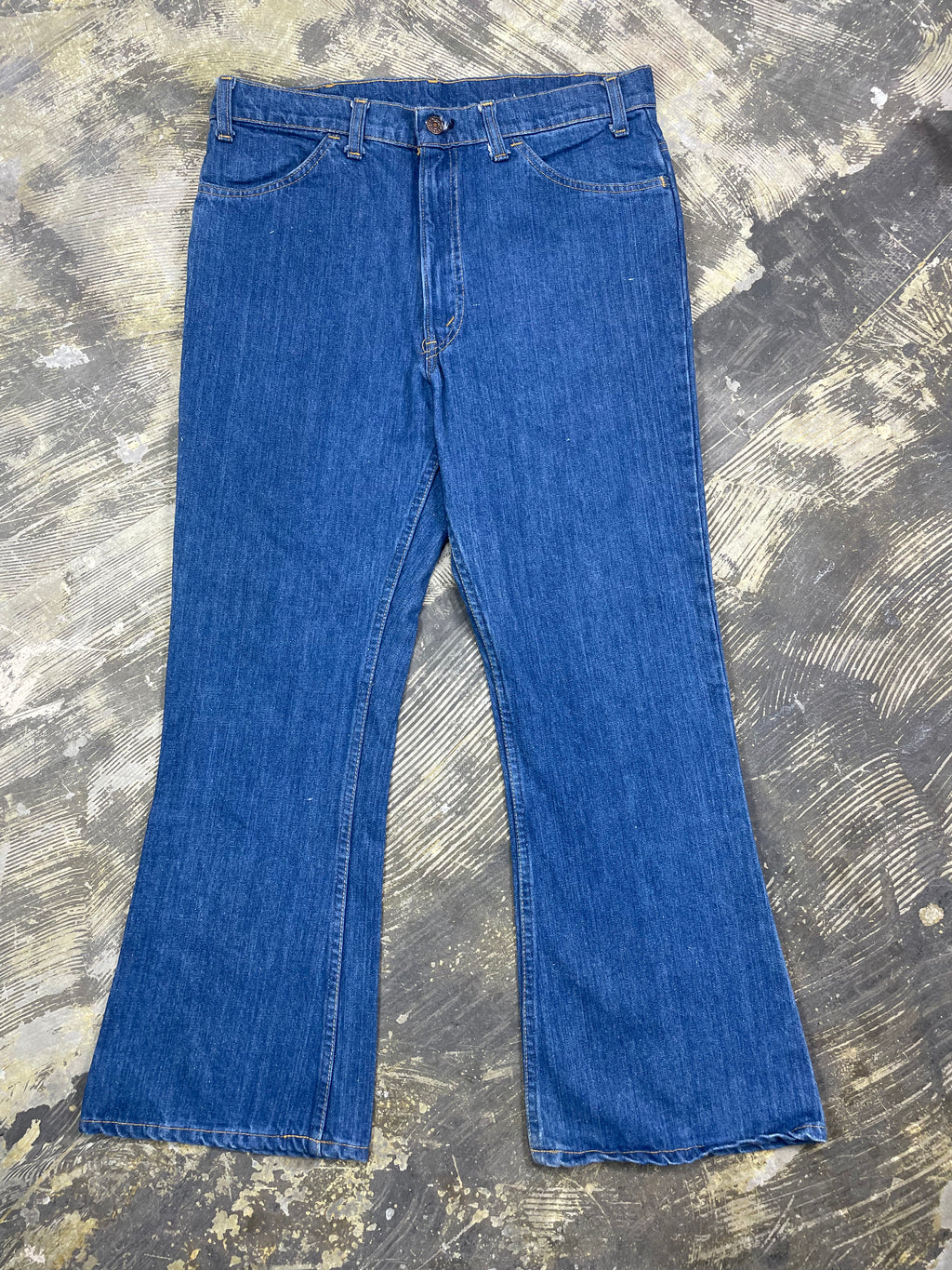 Vintage Levi 651 Talon 42 Bell Bottom Denim Jeans (JYJ-0246)