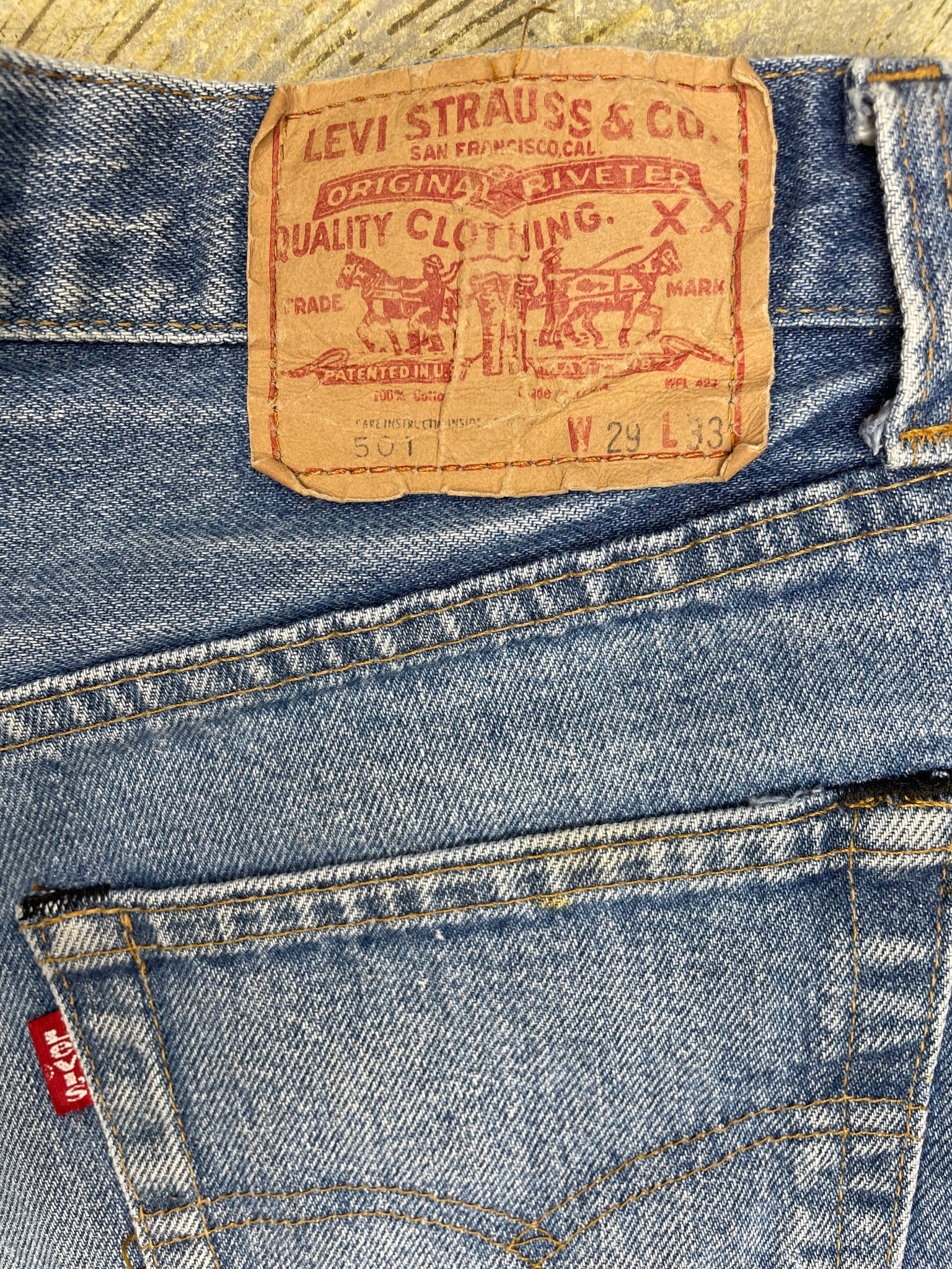Vintage Levi's 501 Redline Denim Shorts (JYJ-050)