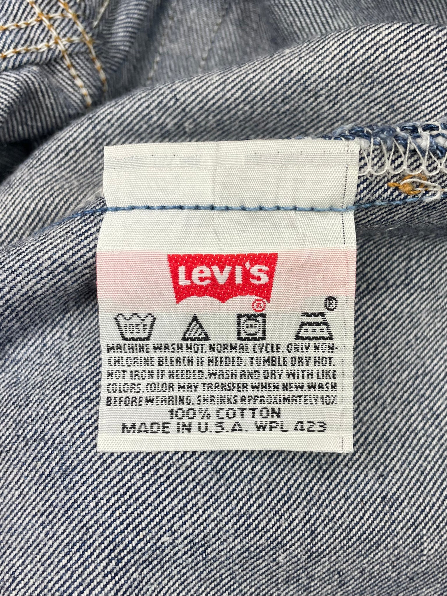 Vintage Levi 501 USA One Wash Denim Jeans (JYJ-0209)